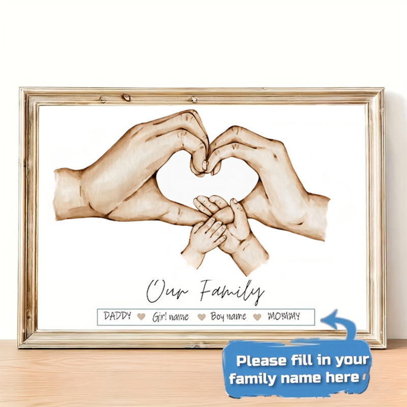 Photography Interior - Póster personalizado de mano familiar, pintura