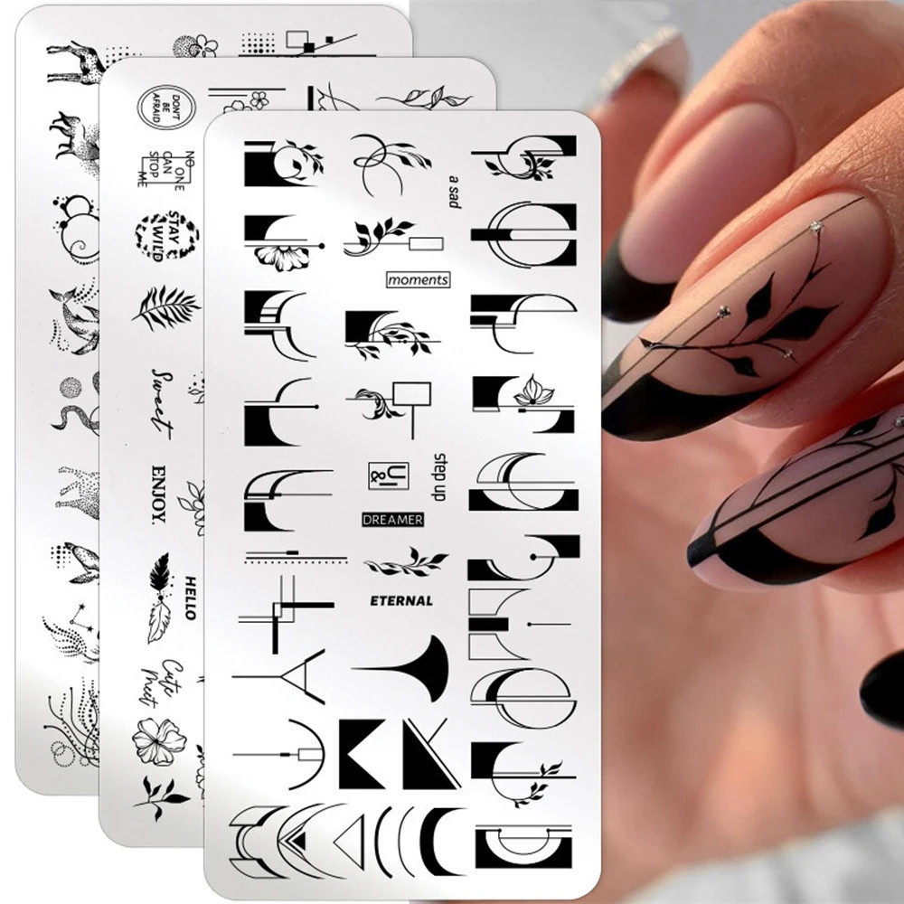 Photography Geometry - Placa de estampado de uñas con