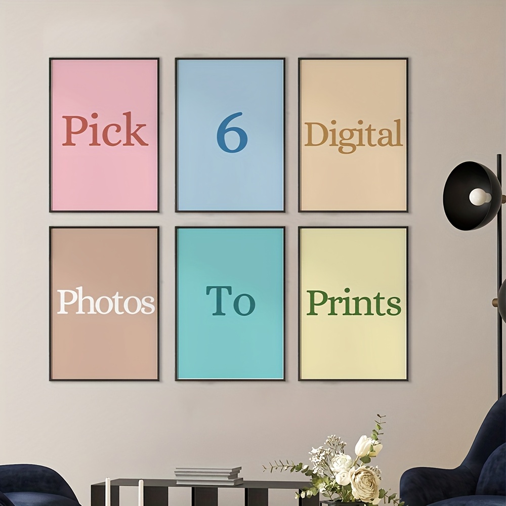 Photography Interior - Juego de 6 Piezas de Lienzos