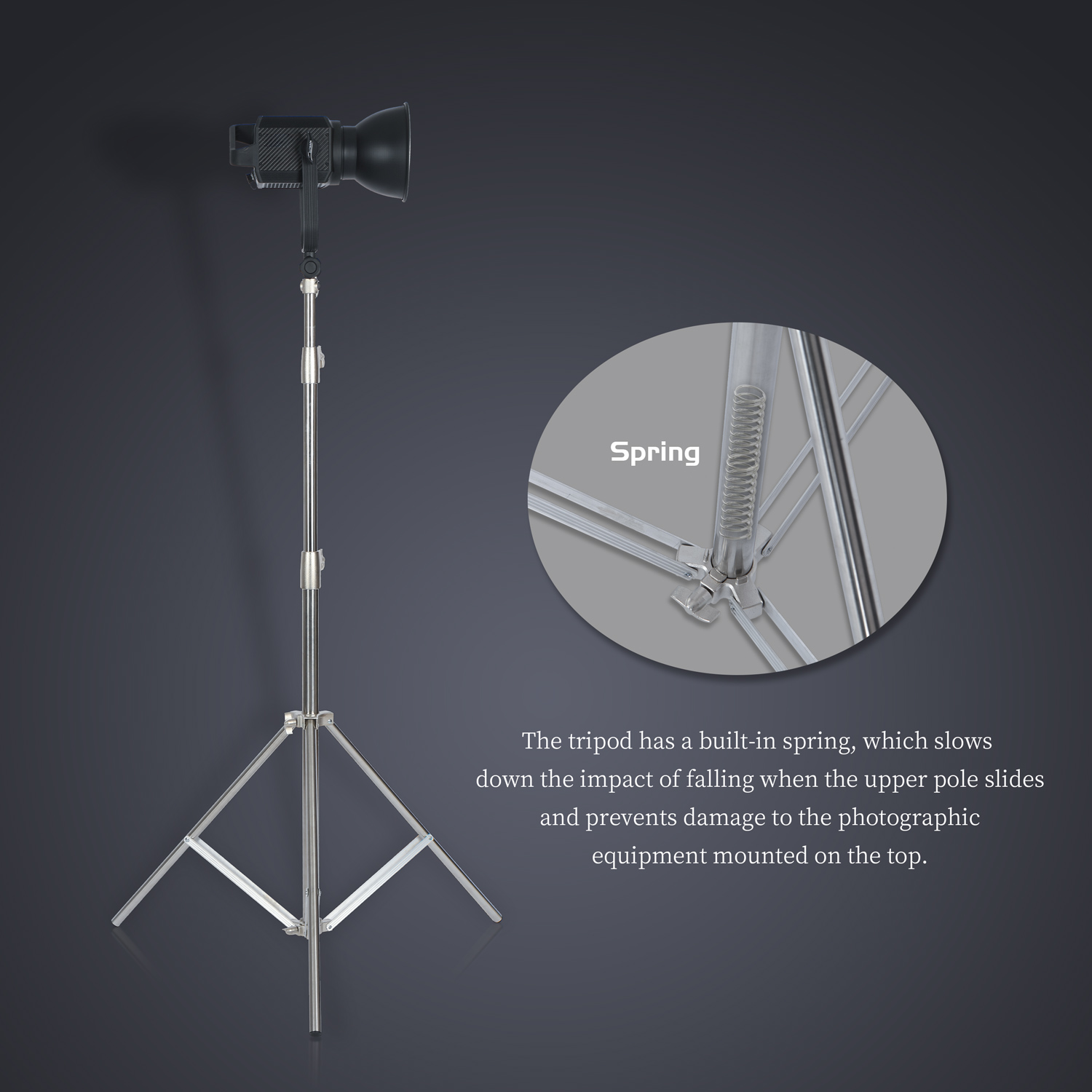 Soporte de luz de acero inoxid - Photography Treatment reseña y precio