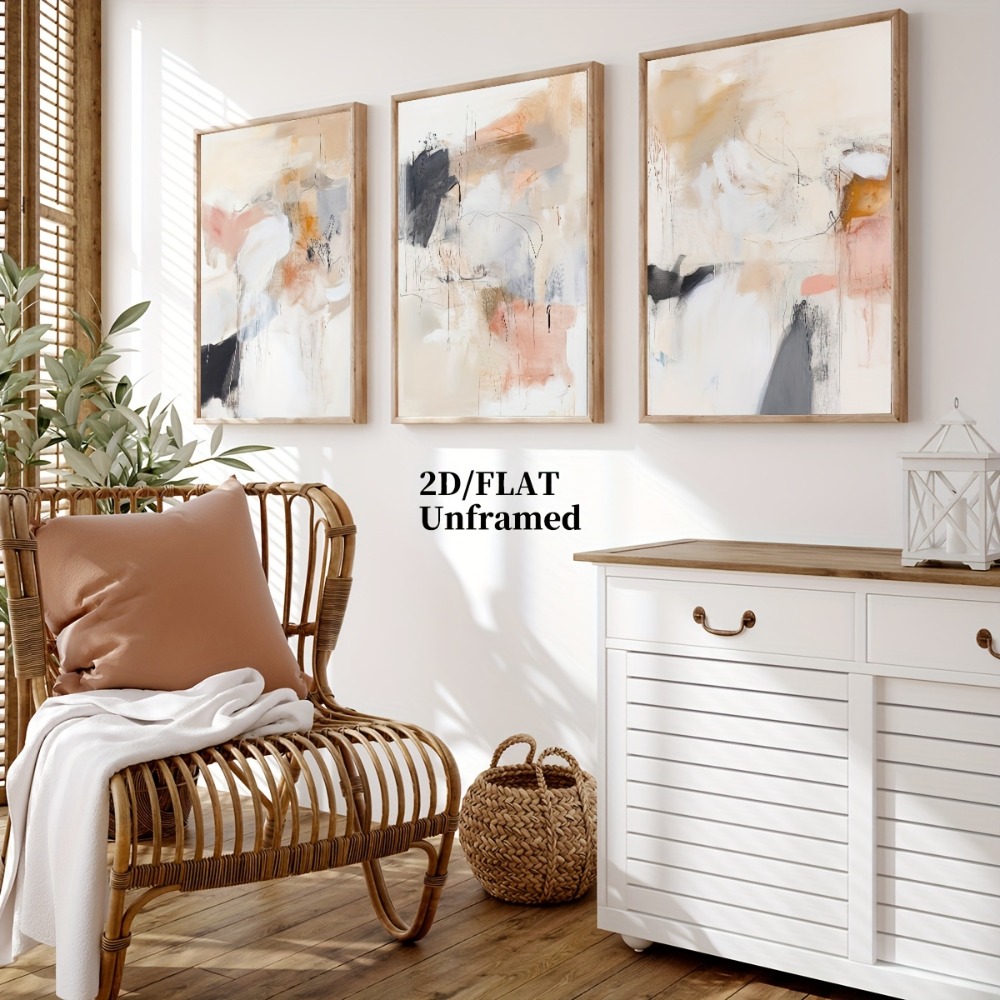 Juego de 3 Cuadros Decorativos - Photography Geometry reseña y precio