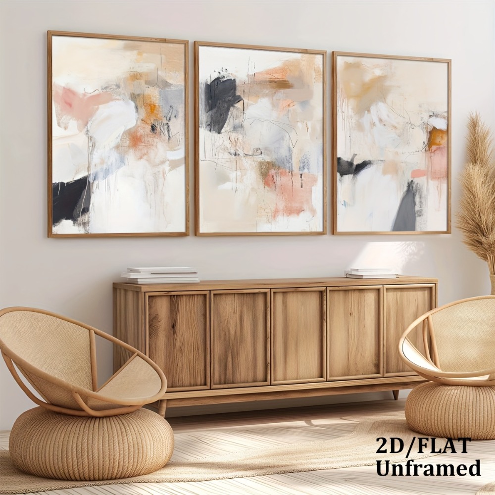 Juego de 3 Cuadros Decorativos - Photography Geometry reseña y precio