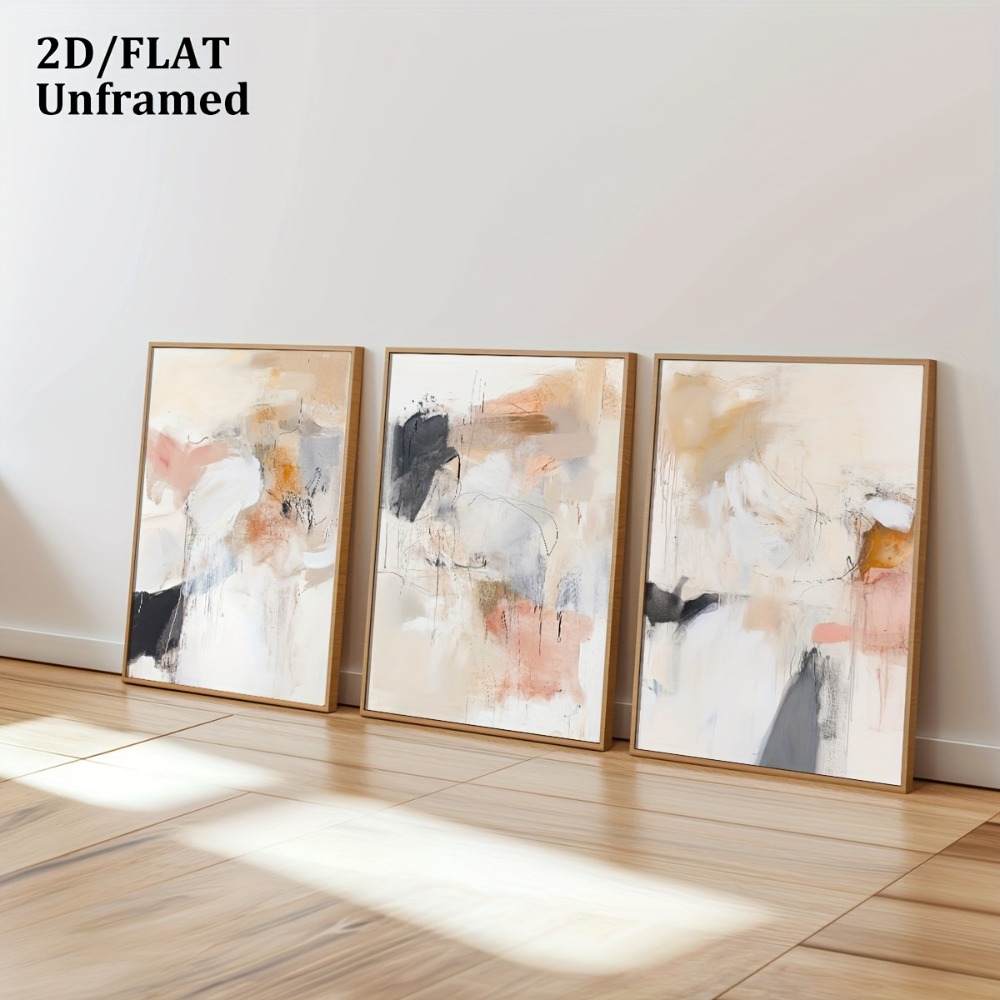 Juego de 3 Cuadros Decorativos - Photography Geometry reseña y precio