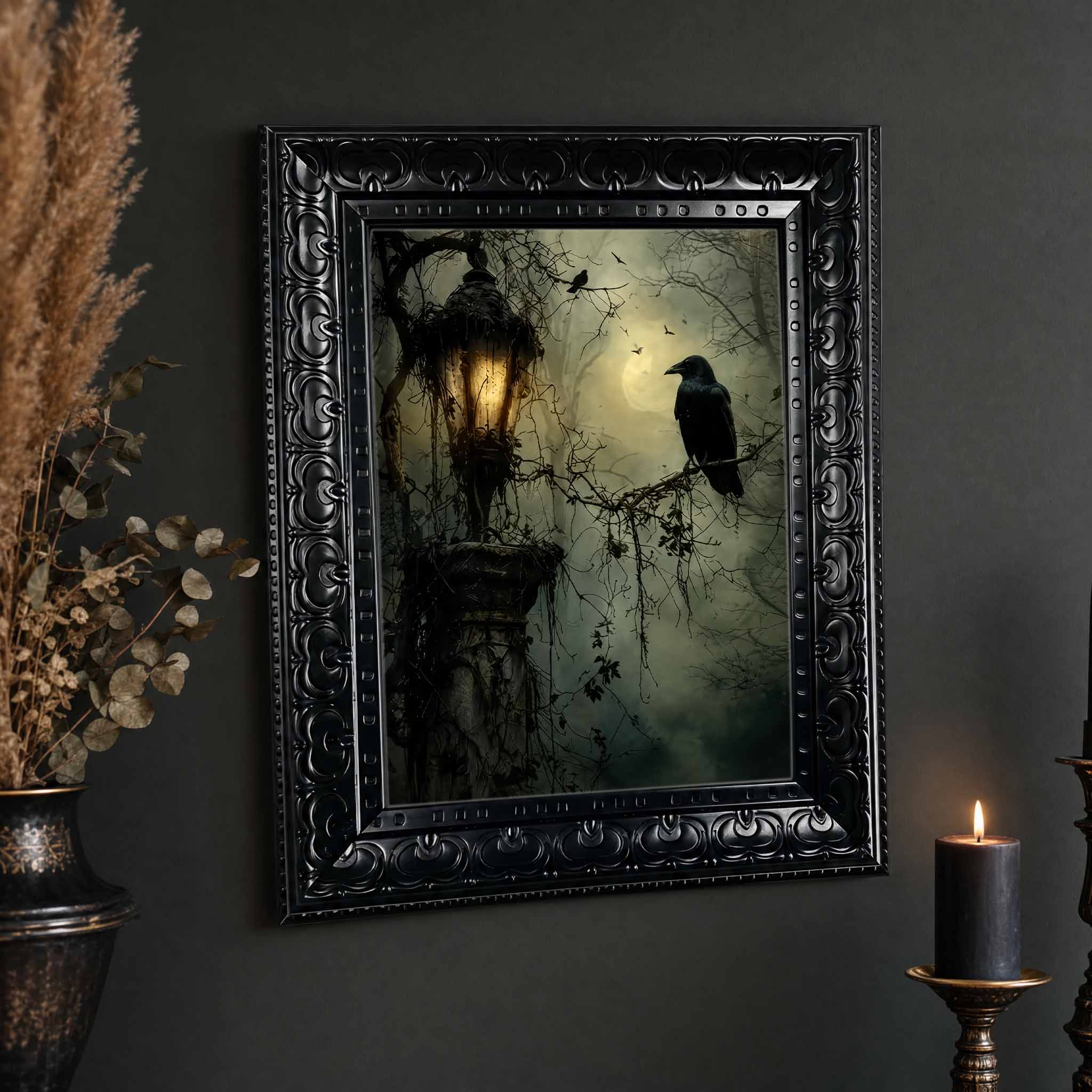 Arte de pared de Halloween, li - Photography By reseña y precio
