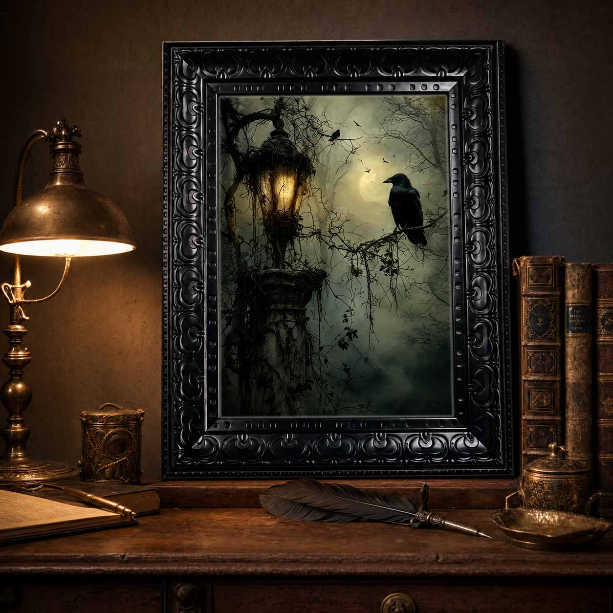 Arte de pared de Halloween, li - Photography By reseña y precio