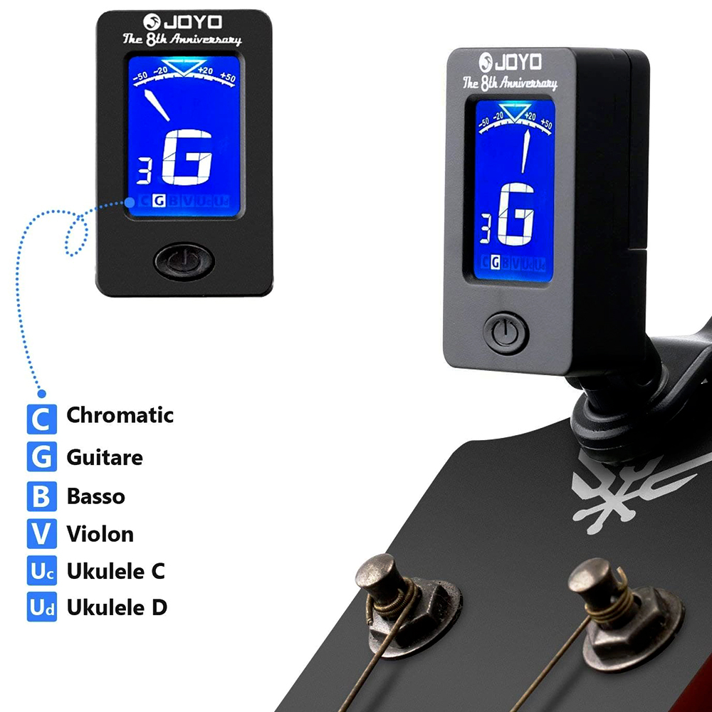 Afinador de guitarra JOYO JT-0 - Photography Digital reseña y precio