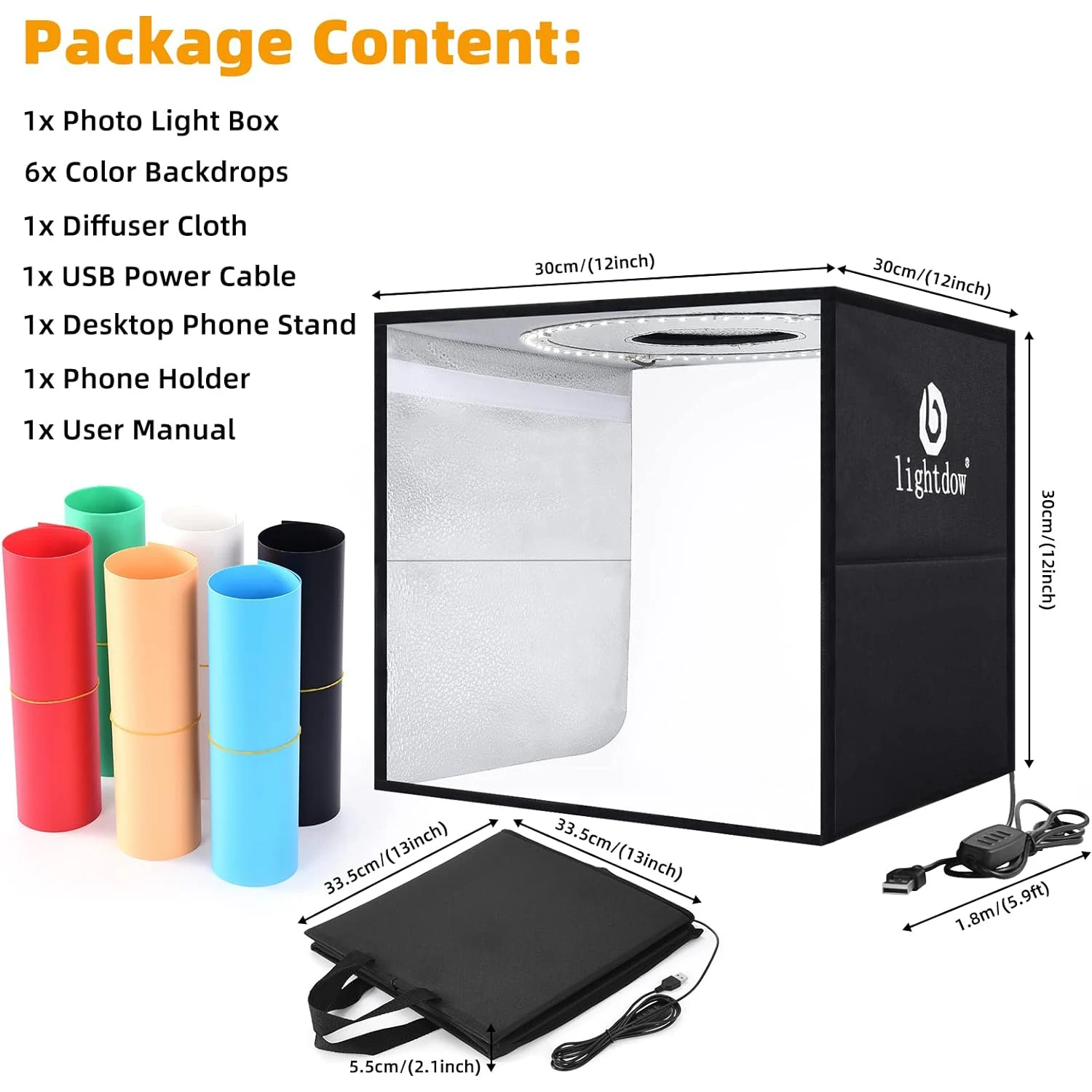 Lightdow Kit de caja de luz pa - Photography Treatment reseña y precio