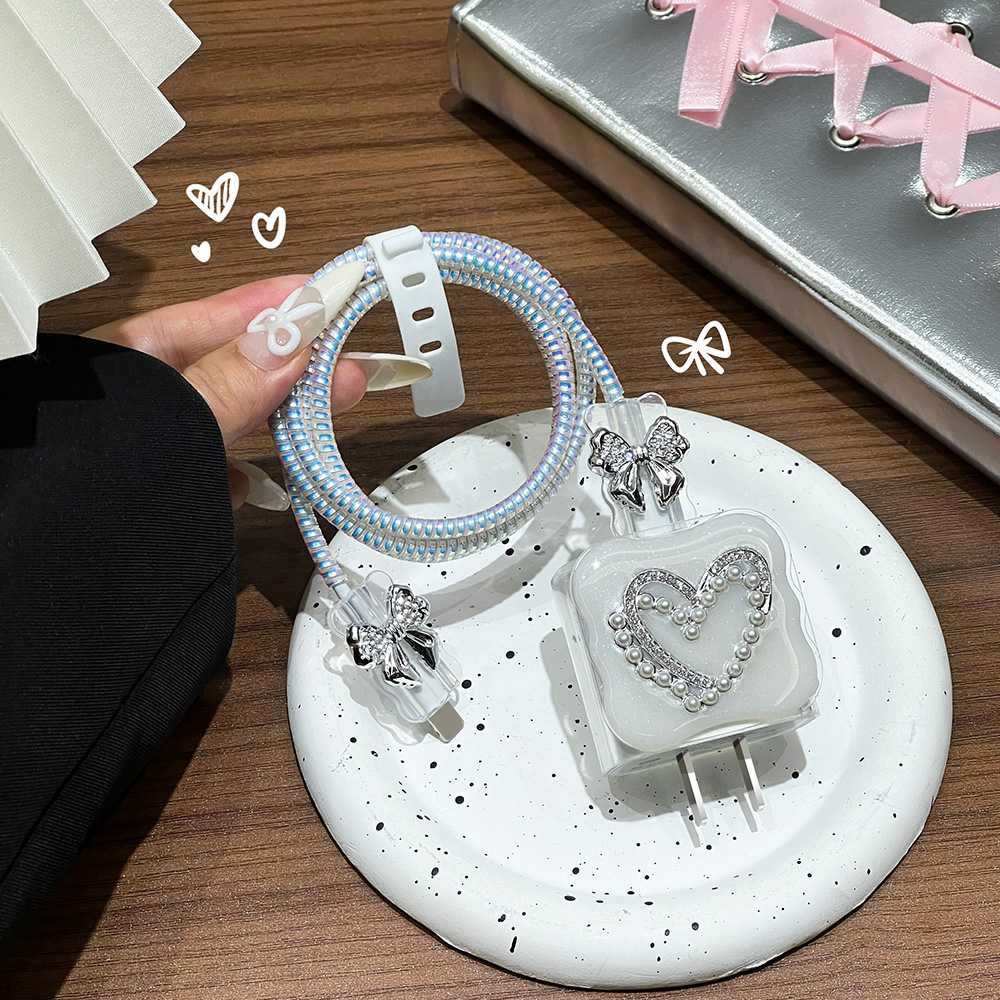 Lindo 3D amor corazón perla on - Tethering Cable Usb reseña y precio