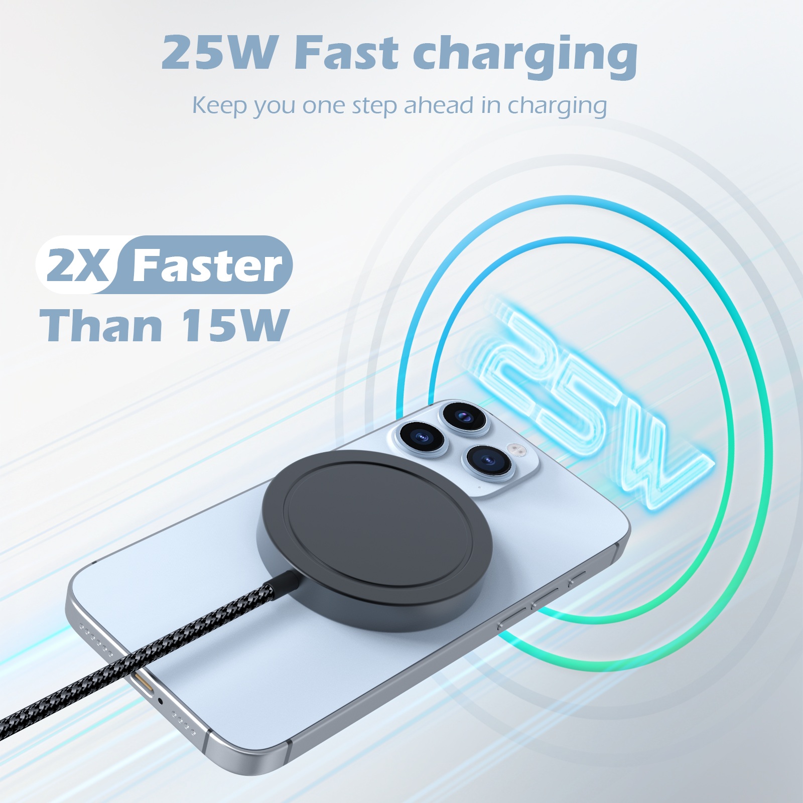 Cargador inalámbrico magnético - Tethering Cable Usb reseña y precio