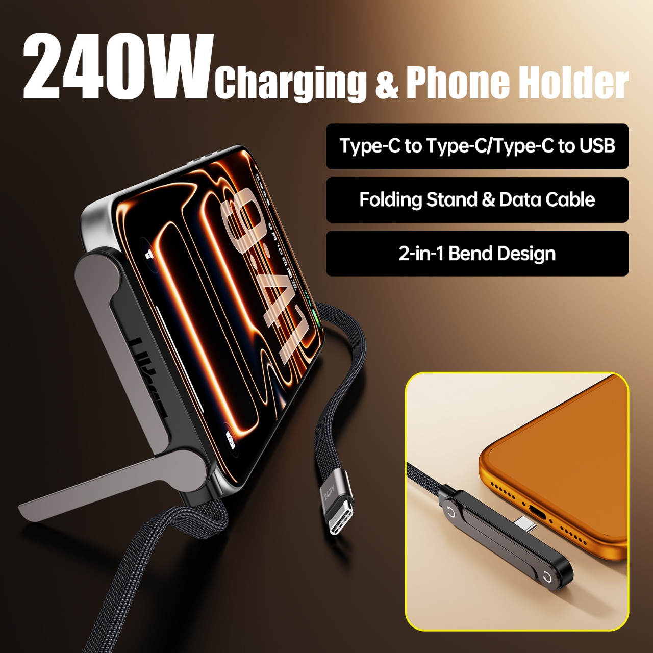 Cable de Carga Rápida PD de 24 - Tethering Cable Usb reseña y precio
